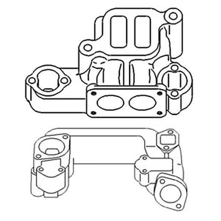 Aftermarket New Intake & Exhaust Manifold Fits John Deere Tractor 60 620 630 Gas A5751K